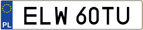 Trailer License Plate